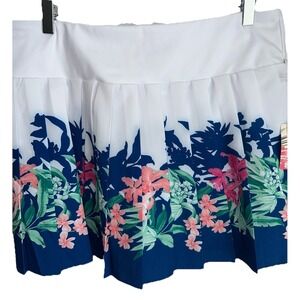 New Tommy Bahama Everyday Active‎ Golf Tennis Pleated Skort Floral Pickleball